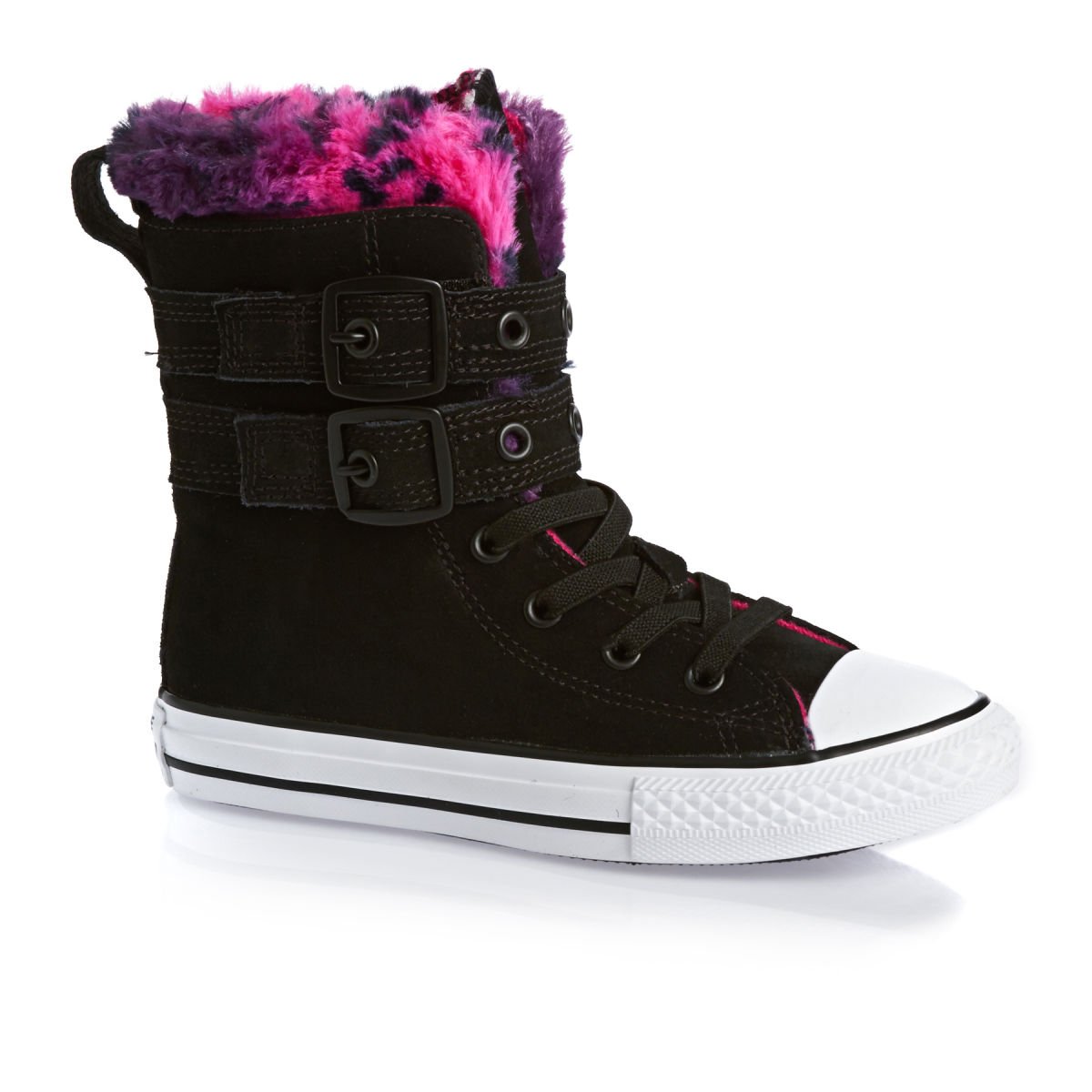 girls black converse boots