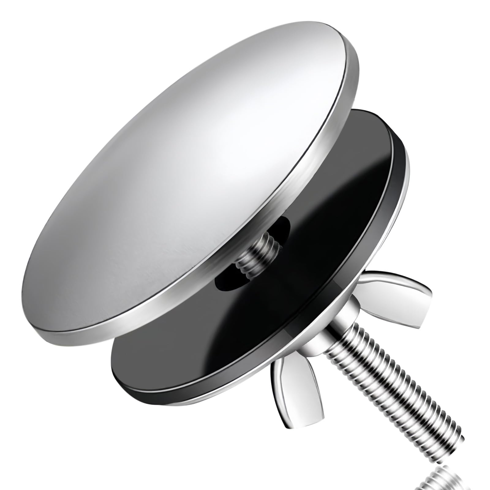 Kitchen Sink Hole Cover Stainless Steel Faucet Hole Covers 2 Inch Sink Sprayer Hole Cap Sink Tap Hole Plate Stopper Cover Blanking Metal Plug (Silver)