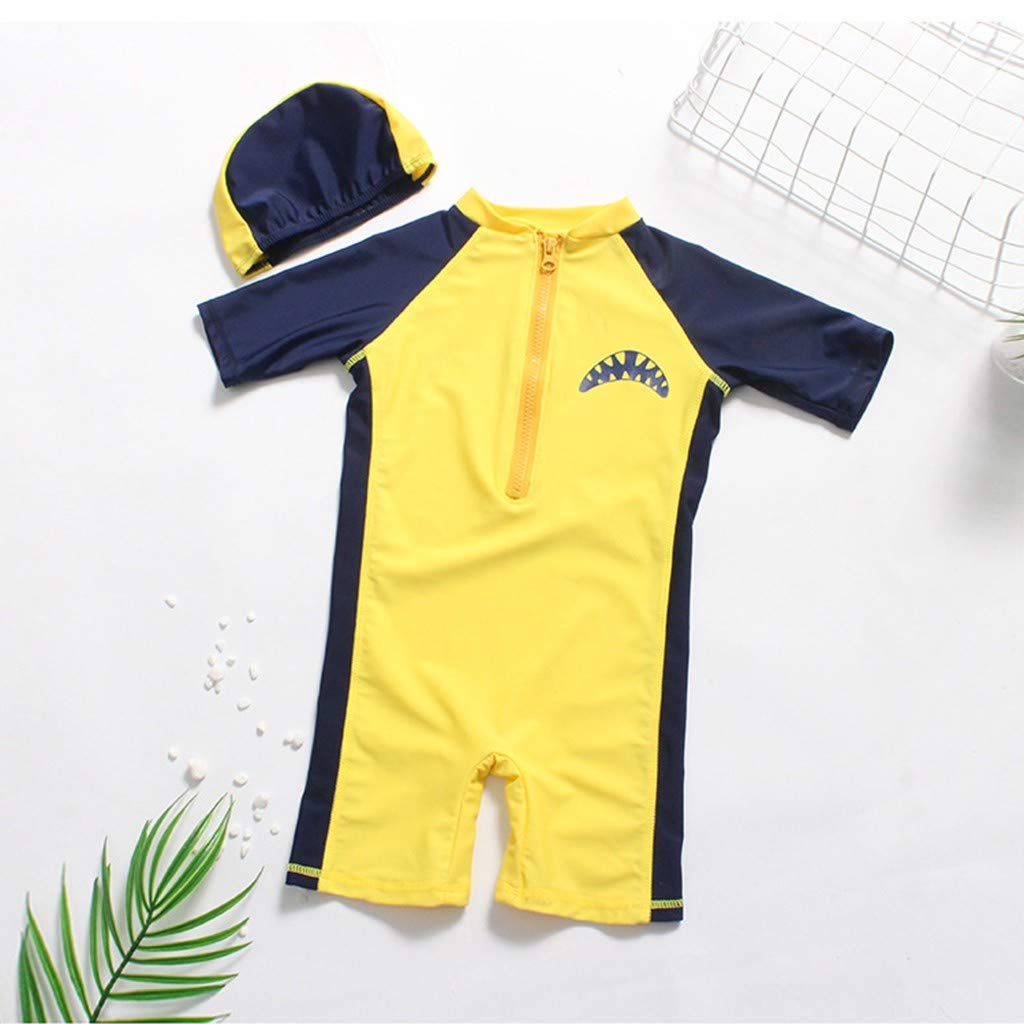 Bebe Puericulture Bebe Maillot De Bain Bebe 1 Piece Anti Uv Avec Bonnet De Bain Imprime Requin Manches Longue A Sechage Rapide Combinaison Bebe Maillot De Plongee 2 7 Ans Contre Le Soleil