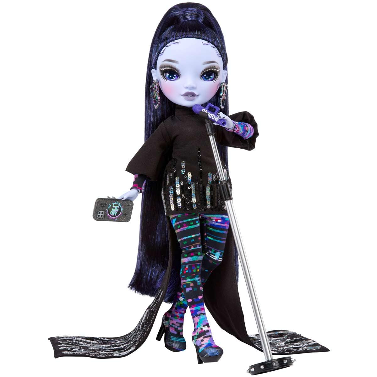 Rainbow High Shadow High - REINA GLITCH CROWNE - Purple Fashion Doll With Fashionable Outfit And 10+ Colourful Play Accessories - Great Kids And Collectors Ages 4+