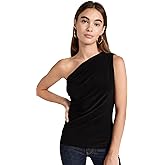 Norma Kamali Women's One Shoulder Peasant Top