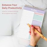 Sweetzer & Orange S&O Daily Planner Notepad Mauve 52 Page Undated Organizer view 2