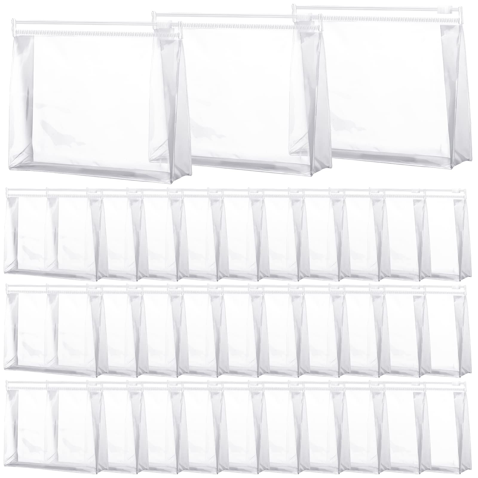 Photo 1 of Xuniea 50 Pcs Mini Clear Makeup Bag Small Clear Zipper Pouch Travel Plastic Cosmetic Organizer Waterproof for Toiletries Swimsuit Bikini Bathing Suit(8.6'',Transparent)