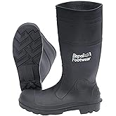 Galeton 11578-13 Repel Footwear Economy 15" PVC Waterproof Boots with Plain Toe, Size 13, Black