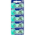 Murata 396 Battery SR726W 1.55V Silver Oxide Watch Button Cell (5 Batteries)