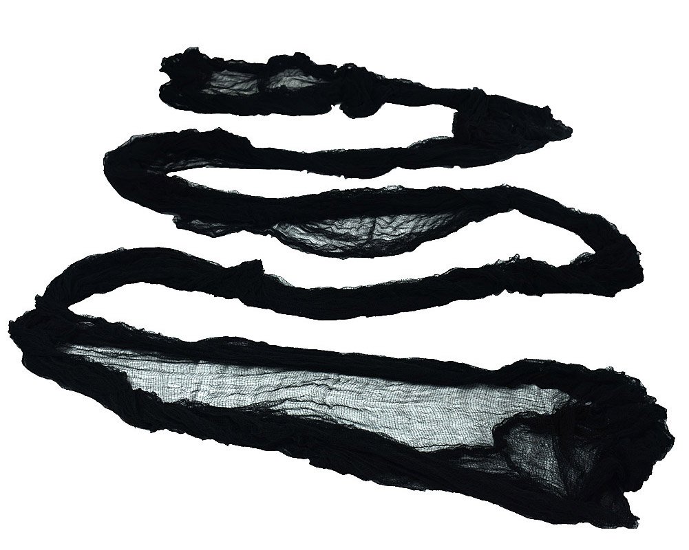 Gardeningwill 8 Yards x 80" Black Halloween Creepy Decoration Party Door Window Cover