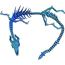 Amazon.com: 2024 Halloween 3D Printed Skeleton Dragon, 18in