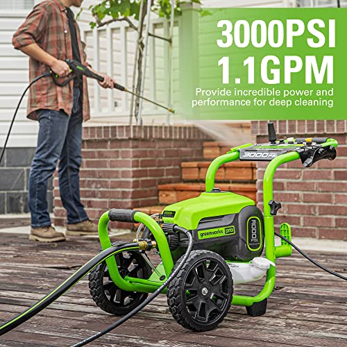 Greenworks 3000 PSI (1.1 GPM) TruBrushless Electric Pressure Washer