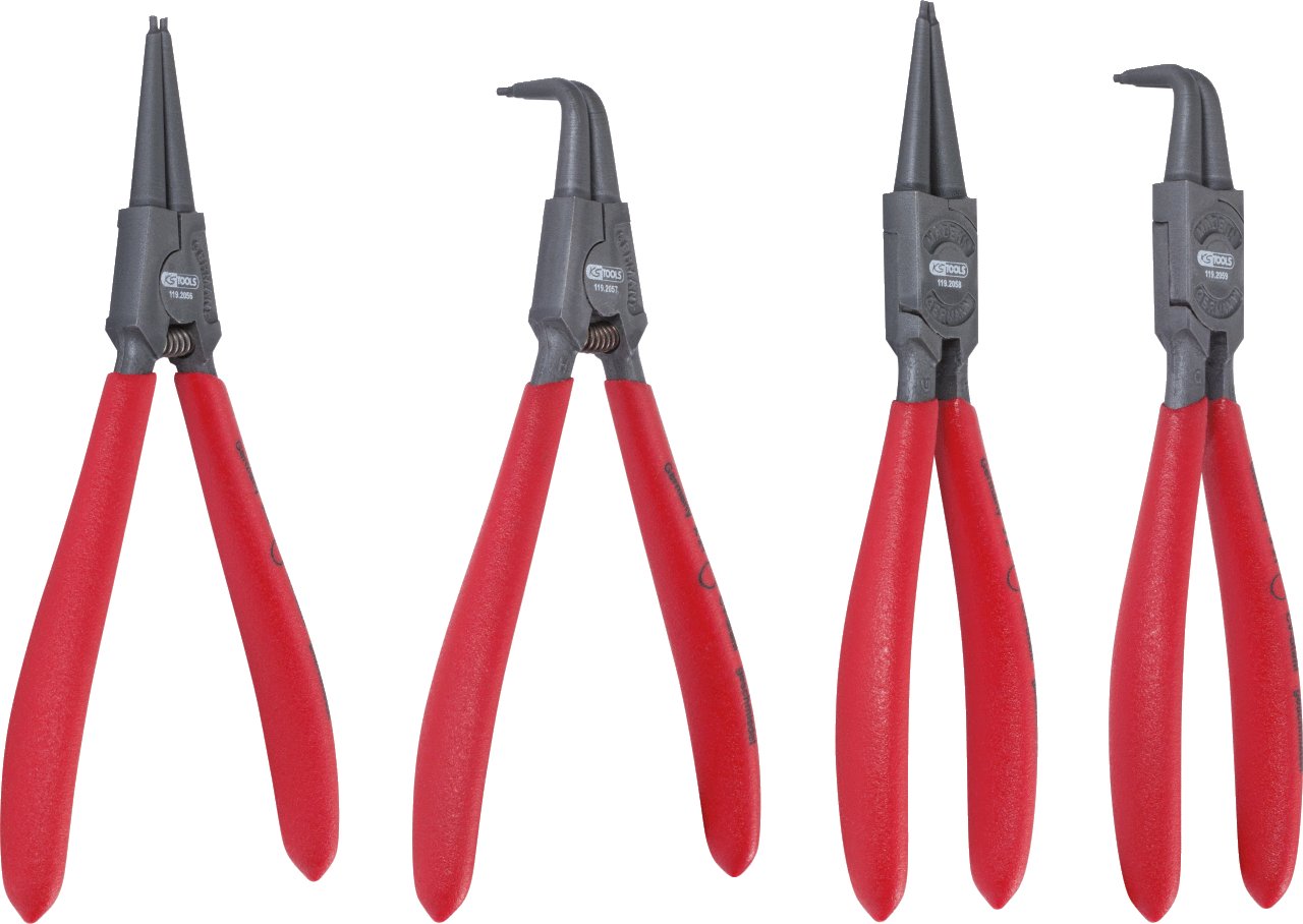 KS Tools 119.2055 19-60mm Circlip Pliers Set (4 Pieces)