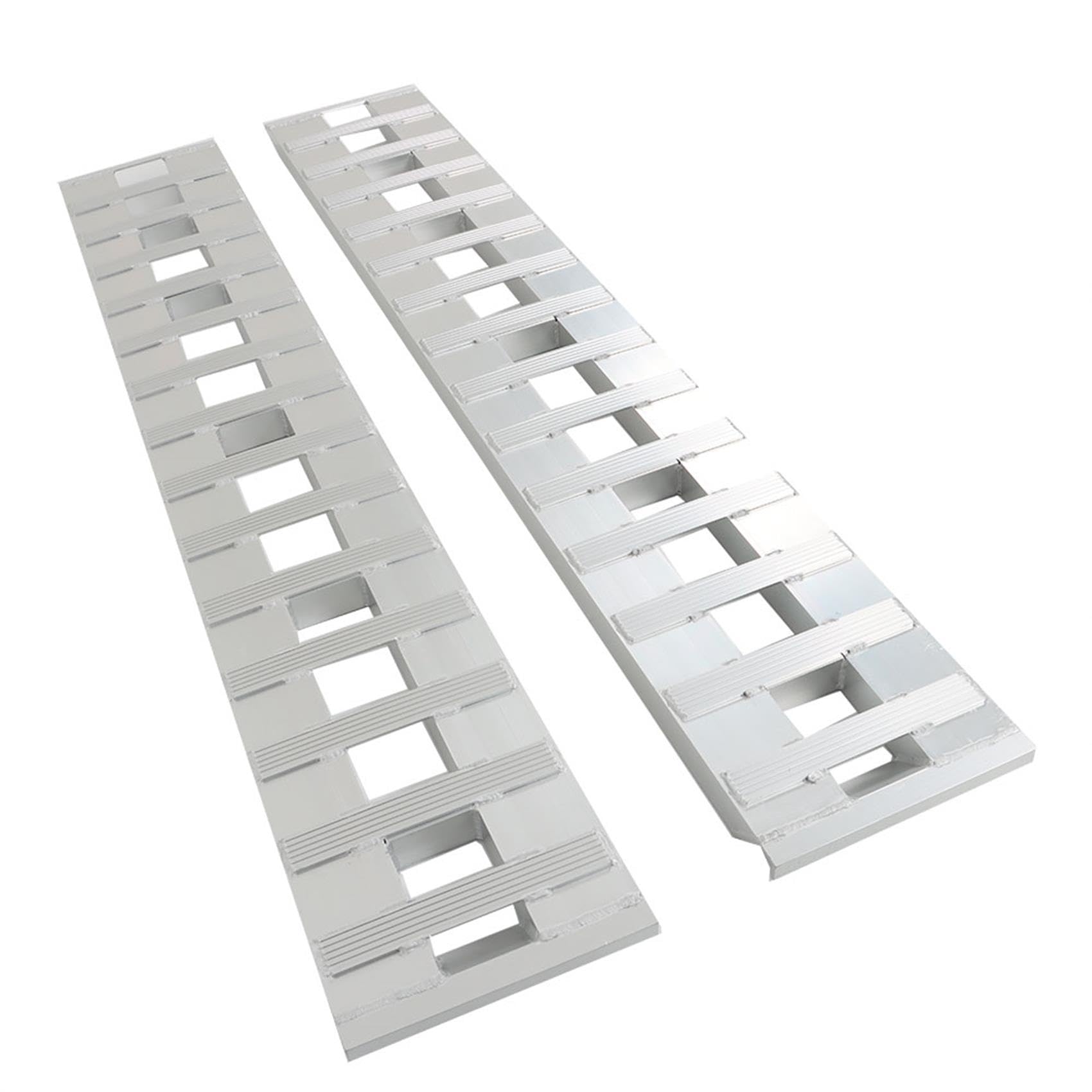 Photo 1 of labwork 84 inch X 14 inch Aluminum Ramps Trailer Ramps 1 Pair Hook Ramp Attachment End