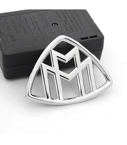 1 Pc Decorative Car Emblem Fit For Maybach S480 580 GLS480 600 680 21-24 ABS & Zinc Alloy Fade-Resistant ABS Plated Strong Adhesive Lasting