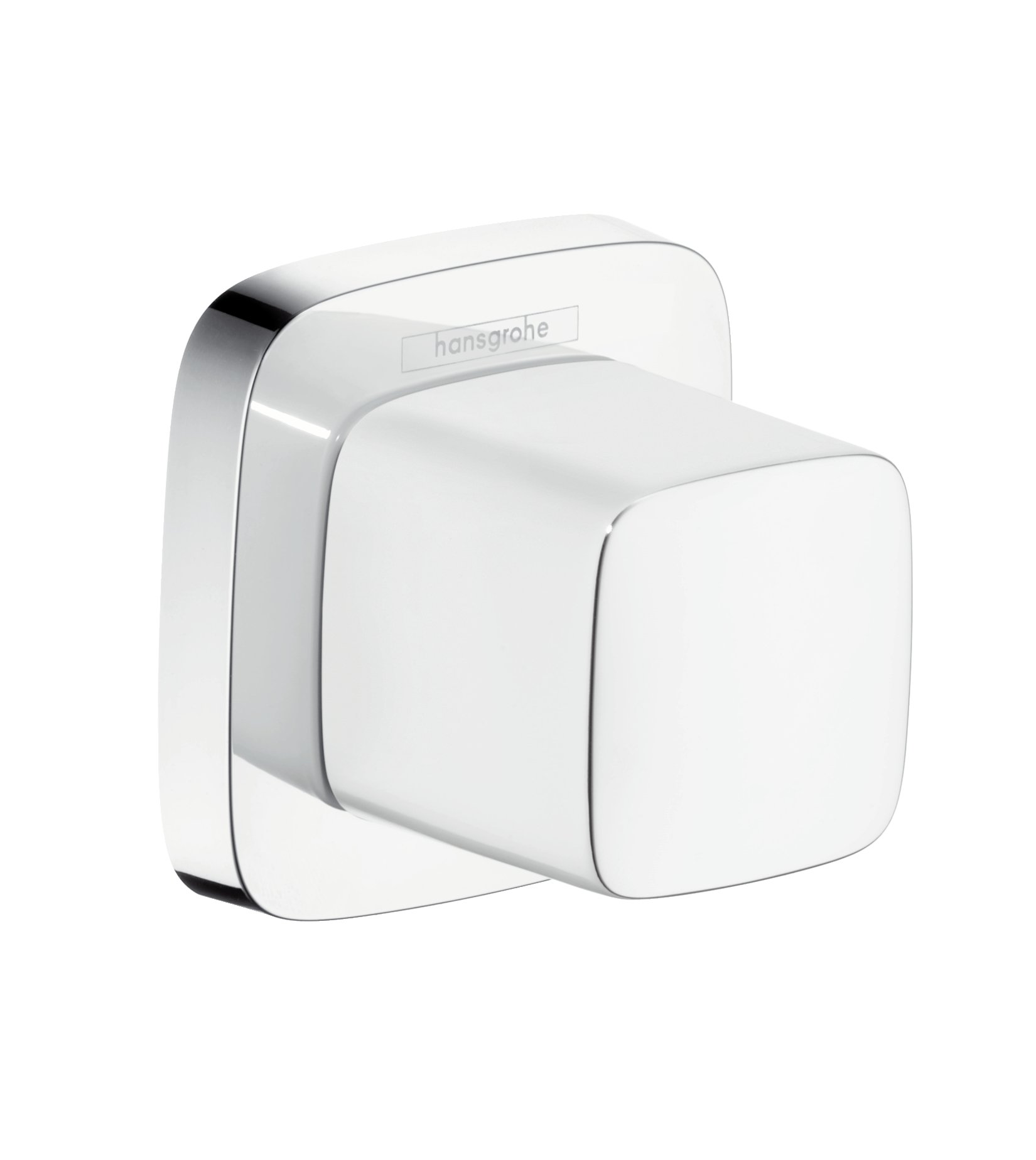 hansgrohe PuraVida shut-off valve finish set, white/chrome