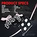 Xprite White Truck Pickup Bed Light Kit, 32 Led Cargo Beds Rock Lighting Kits w/Switch for Van Off-Road Under Car, Side Marker, Footwells, Running Board, Rail Lights - 8 PCS
