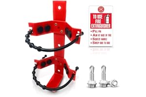 FD SUPPLY CO. Fire Extinguisher Mounting Bracket Heavy Duty Wall Mount Bracket for 2.5 lb & 5 lb Fire Extinguishers - Mount in Your Car, Boat, or Off-Road Vehicle - Fits Most Popular Brands (Pack of 1)