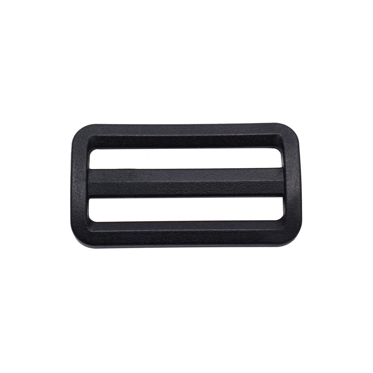 KEEJEA 50mm Plastic Tri Glide Buckle Webbing Adjuster 2" Triglides Black Pack of 5