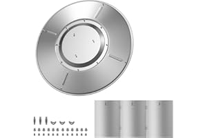 KEESHA Patio Heater Reflector Shield Replacement Parts with Heat Focusing Reflector for Propane Outdoor Heater, Top Dome Heat Reflector Shield, Aluminum Heat Reflector Shield Top(33" Diameter Round)