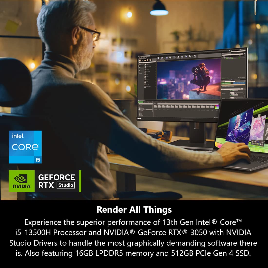 Acer Swift X 14 SFX14-71G-5911 Creator Laptop | 14.5