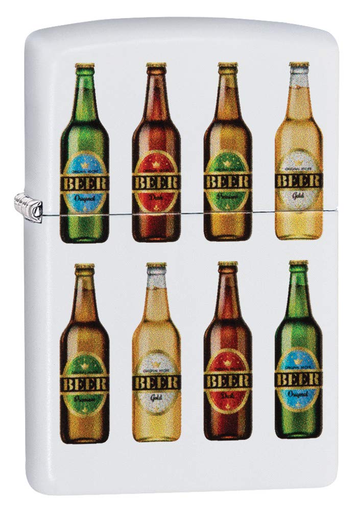 Zippo Classic Lighter Beer Bottles Brass Individual Design Original Pocket Size