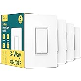 TREATLIFE Smart Light Switch, 2.4Ghz WiFi Light Switch 3 Way Switch Compatible with Alexa, Google Home, Remote Control, Sched