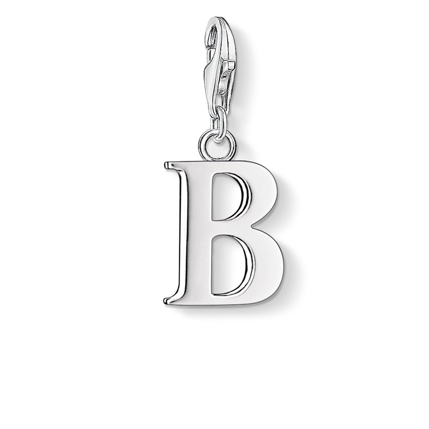 Thomas Sabo Women Charm Pendant Letter B Charm Club 925 Sterling Silver 0176-001-12