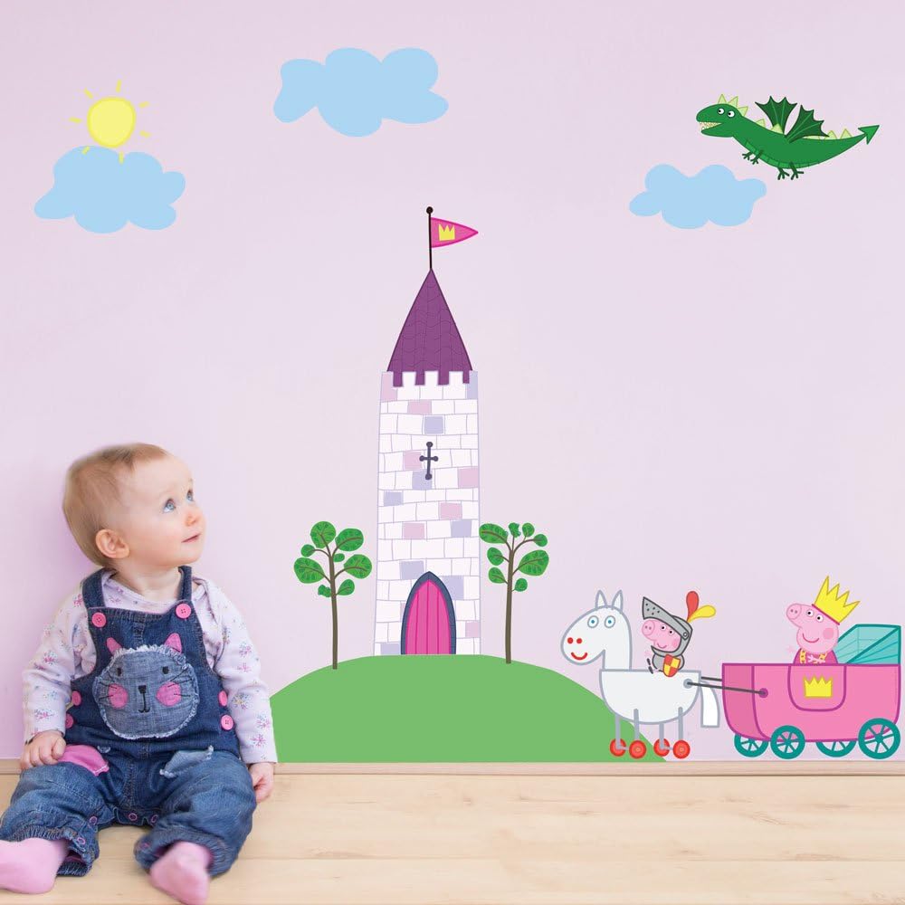 Princess Peppa Pig wall stickers pack | Official Peppa Pig wall stickers range