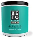 Keto Protein Powder - Grass-fed Collagen and MCT Oil Low Carb Protein Powder - Perfect For Ketosis and Ketogenic Diets - Chocolate Flavor