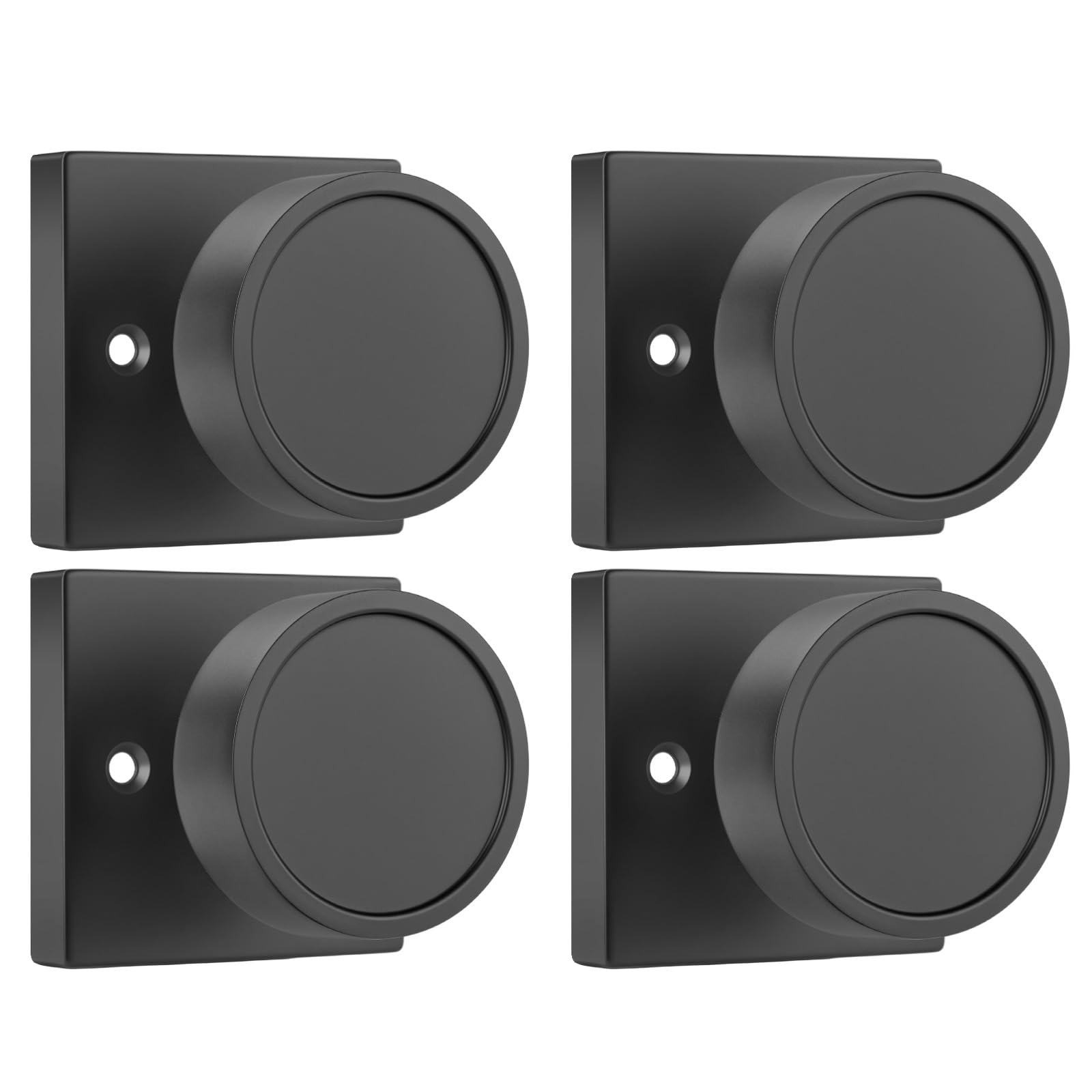 Photo 1 of *USED MISSING HARDWARE*goldenwarm 2 Pack Black Door Knobs, Matte Black Dummy Interior Door Knob, No-Turning Door Dummy Knob for Closet Doors, Zinc-Alloy Heavy Duty