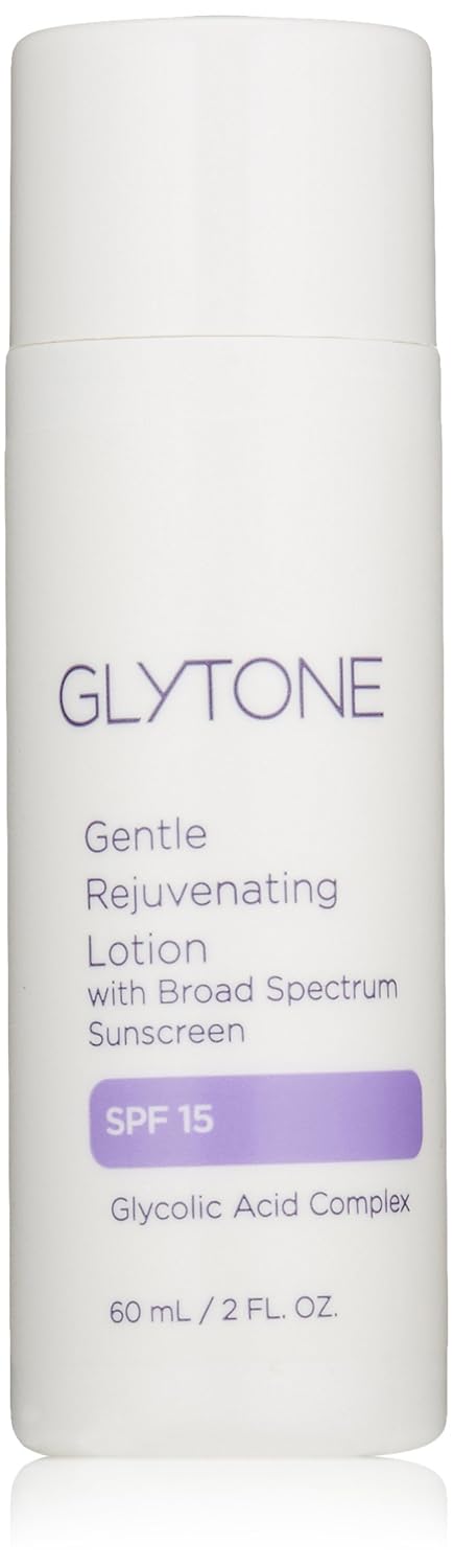 Glytone Gentle Rejuvenating Lotion SPF 15 with Glycolic Acid, Face Moisturizer, Exfoliate & Hydrate, 2 oz.