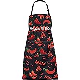 BNQL Chili Pepper Apron Chilli Cooking Apron Hot Chilli Gifts Spicy Gift Aprons sSpicy Food Lover Gift Peppers Chef Aprons