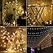 B-right Led Globe String Lights Indoor 50 LEDs Globe Fairy String Lights Battery Operated, Decorative Ball String Lights for Bedroom/Dorm Room（Warm White）