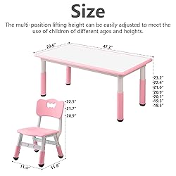 monleelnom Children's Table and Chair Set Suitable