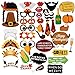 UNOMOR Thanksgiving Day Photo Booth Props, 38 PCS Happy Thanksgiving Photo Booth Props Decorations, Happy Thanksgiving Party Favor