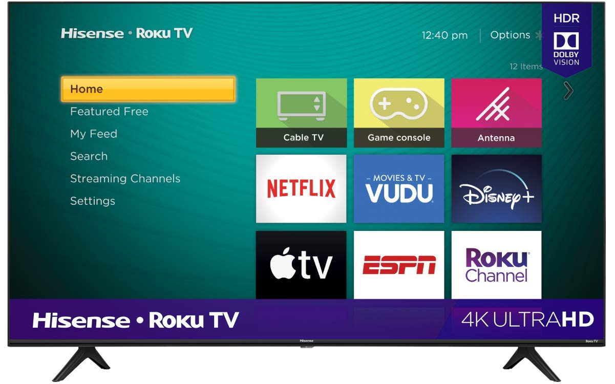 Photo 1 of 43" 4K UHD Hisense Roku TV
