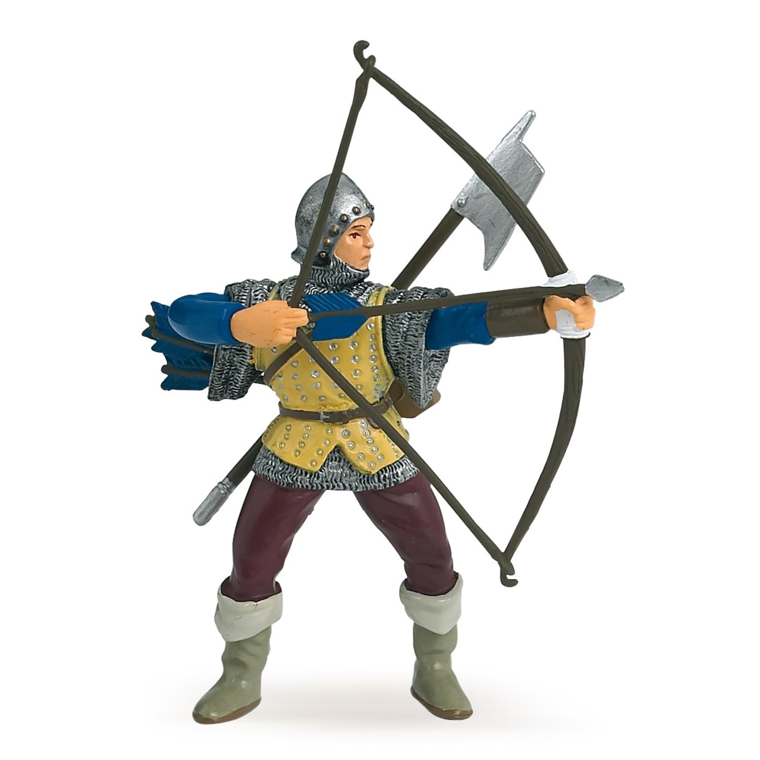 Papo MEDIEVAL-FANTASY Figurine, 39385 Blue Bowman, Multicolour