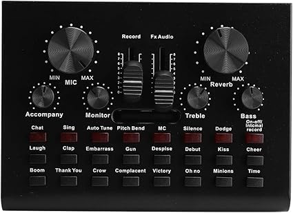 V8s Carte Son En Direct Usb Carte Son Multifonctionnelle Portable Carte Son Audio A Plusieurs Melangeurs Pour L Enregistrement En Direct Micro Entreprise Video Amazon Fr Informatique