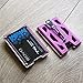 GOVO Badge Holder/Wallet - Durable ID Card Holder with Metal Clip and 4 Cards Slot (Holds 1-4 Cards) (Purple)