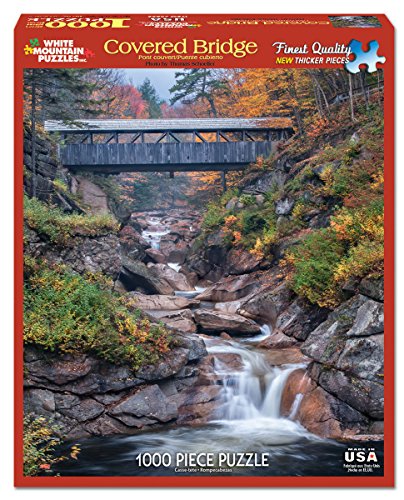 White Mountain Puzzles Covered Bridges - 1000 Piece Jigsaw Puzzle