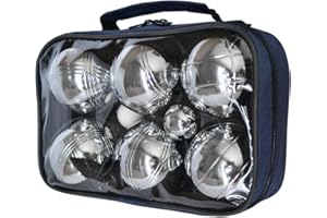 HRS Global 6 Bocce/Petanque Silver Balls - Playset