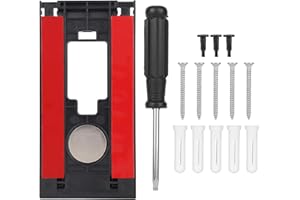 No Drill Doorbell Mount, Strong Adhesive Video Doorbell Holder Bracket Renter Friendly Apartment Door Installation Compatible