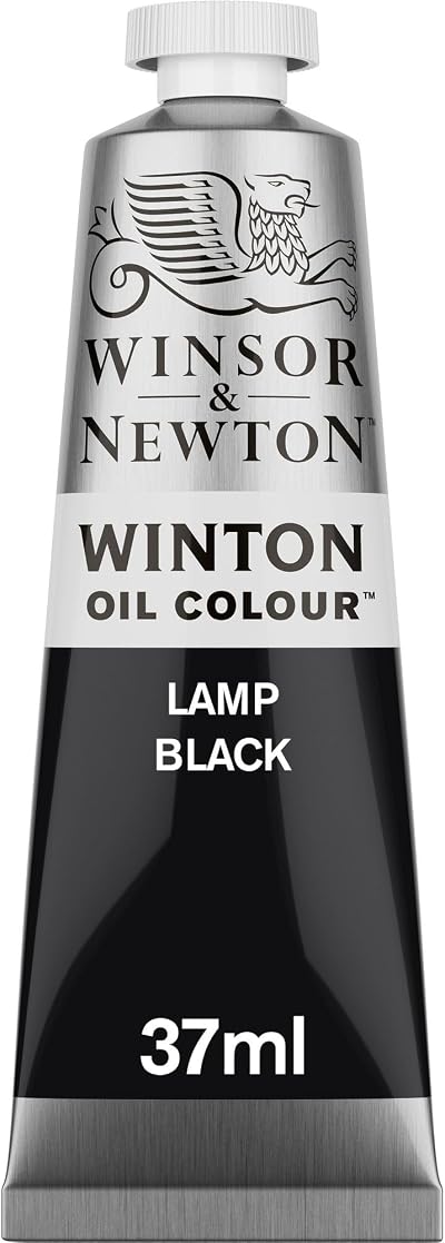 Winsor & Newton Winton Oil Colour 37ml Lamp Black PBk6 AA Opaque Series 1