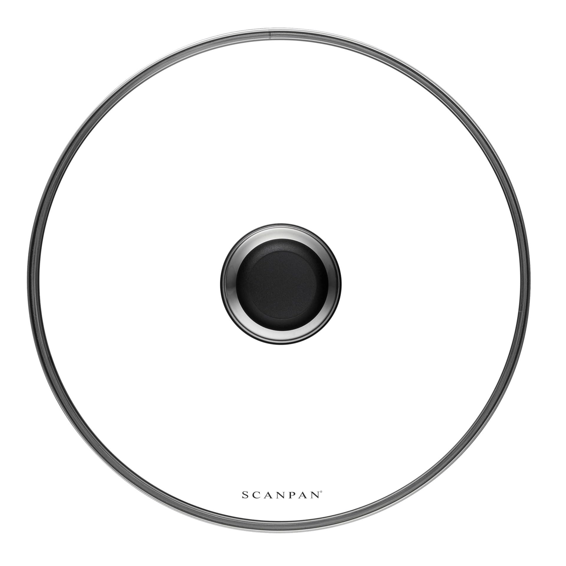 SCANPAN Classic 32 cm Glass Lid, Heat Resistant Handle, Oven Safe, Universal Use