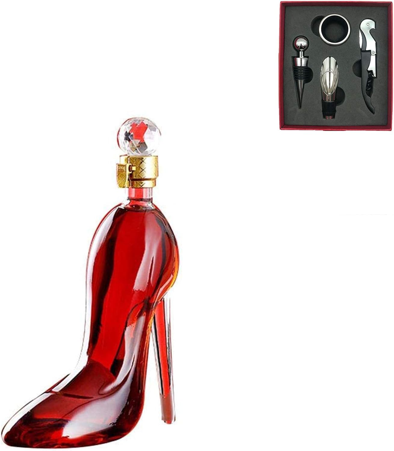 ZHJIUXING SF Decanter Set Whisky Personalizado, Contenedor De Vino con