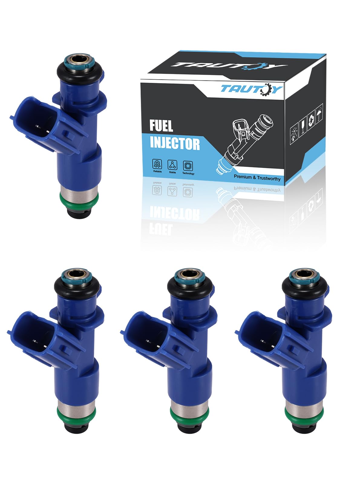 Photo 1 of TAUTOY FJ983 16450RWCA01 Fuel Injectors 4PCS For Acura RDX 2.3L 07-12,RSX 2.0L 02-06,TSX 2.4L 04-08, Integra 1.8L 97-01; For Honda Civic 1.6L 96-00 1.7L 01-05,Civic Si 2.0L 06-11