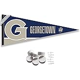 College Flags & Banners Co. Georgetown Team University Hoyas Pennant Flag and Wall Tack Mount Pads