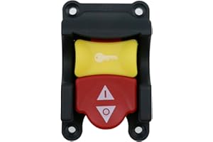 SYOWADA 71649 Table Saw Switch, 120/250 Volts Dual Voltage Table Saw Switch, Robust Dual Safety Power Tool Locking Switch for
