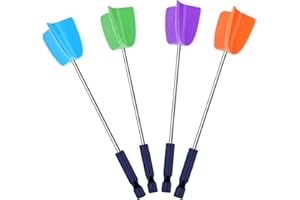 WAQONUY 4 PCS Silicone Resin Mixer Paddles for Drill, Epoxy Mixer Attachment for Drill, Paint Mixer/Paint Stirrer for Mixing Resin, Epoxy, Silicone Molds