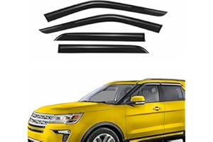 AEROGUYS Extra Durable Window Deflectors Tape-On Window Visors Rain Guards Fit for Ford Explorer 2011-2019, Sun Visors, Wind VentVisors, Window Vent Shades, Exterior Car Accessories - 4 pcs. AG0040