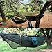 Wagen Hammock with Mosquito Net, Extra Light Parachute Nylon Fabric Hammock Net, Tree Tent for Outdoors/ Camping/ Garden/ Backyard, 98x47 Inch, Deep Green
