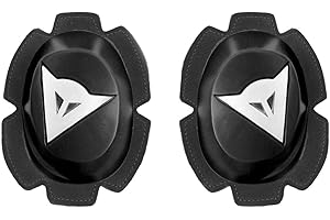 Dainese Motorcycle Knee Slider, Black/White, Size N