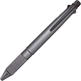 uni Jetstream 4&amp;1 Metal Edition, 0.5mm Ballpoint Pen (Black, Red, Blue, Green) and 0.5mm Mechanical Pencil, Gun Metallic (MSXE52000A05.43)